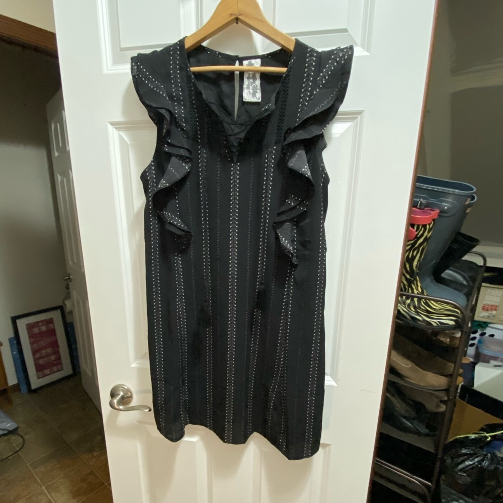 Navy & star shift dress